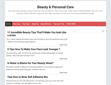 Tablet Screenshot of beautyandpersonalcare.com